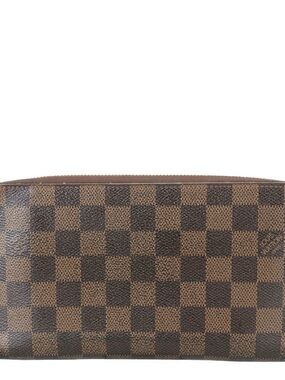 Authentic Louis Vuitton Damier Ebene Zippy Wallet